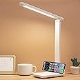 R RUCKERCO Led Desk Lamp Dimmable Desk Light Reading Lamp 3 Lighting Modes, Eye Protection Desk Lamp Desk Accessories, Study Desk Lamp Equipped USB Charger Suitable for Home Office is for Gift Giving