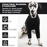 PUMYPOREITY Dog Surgery Recovery Suit Breathable Protective Vest XL Black view 3