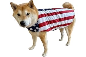 ComfyCamper Fourth of July Outfit Dog Costume Uncle Sam Small X-Large Patriotic Dogs USA 4th America Halloween, XL