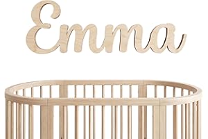Custom Pastel Wooden Name Sign for Nursery – Personalized Wall Letters for Baby Girl or Boy Room, Door Plaque – Painted Wood 
