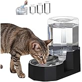 Sfozstra Large Dog Water Dispenser: 5L Automatic Gravity Water Feeder - Dishwasher-Safe Stainless Steel Bowl - Easy Clean - No Power Needed - for Cats & Small Dogs - Kitchen Corner/Crate Area