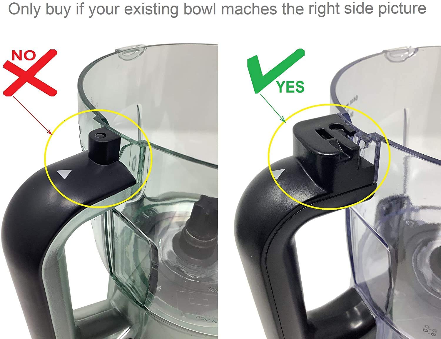 Ninja Replacement Locking Lid for 64oz Processor Bowl BL640 BL641 BL642 BL642W BL642W1 BL642Z BL680 BL680A BL681A BL682 BN801 BN805 BN805A BL910 Blender - MUST READ DETAILS