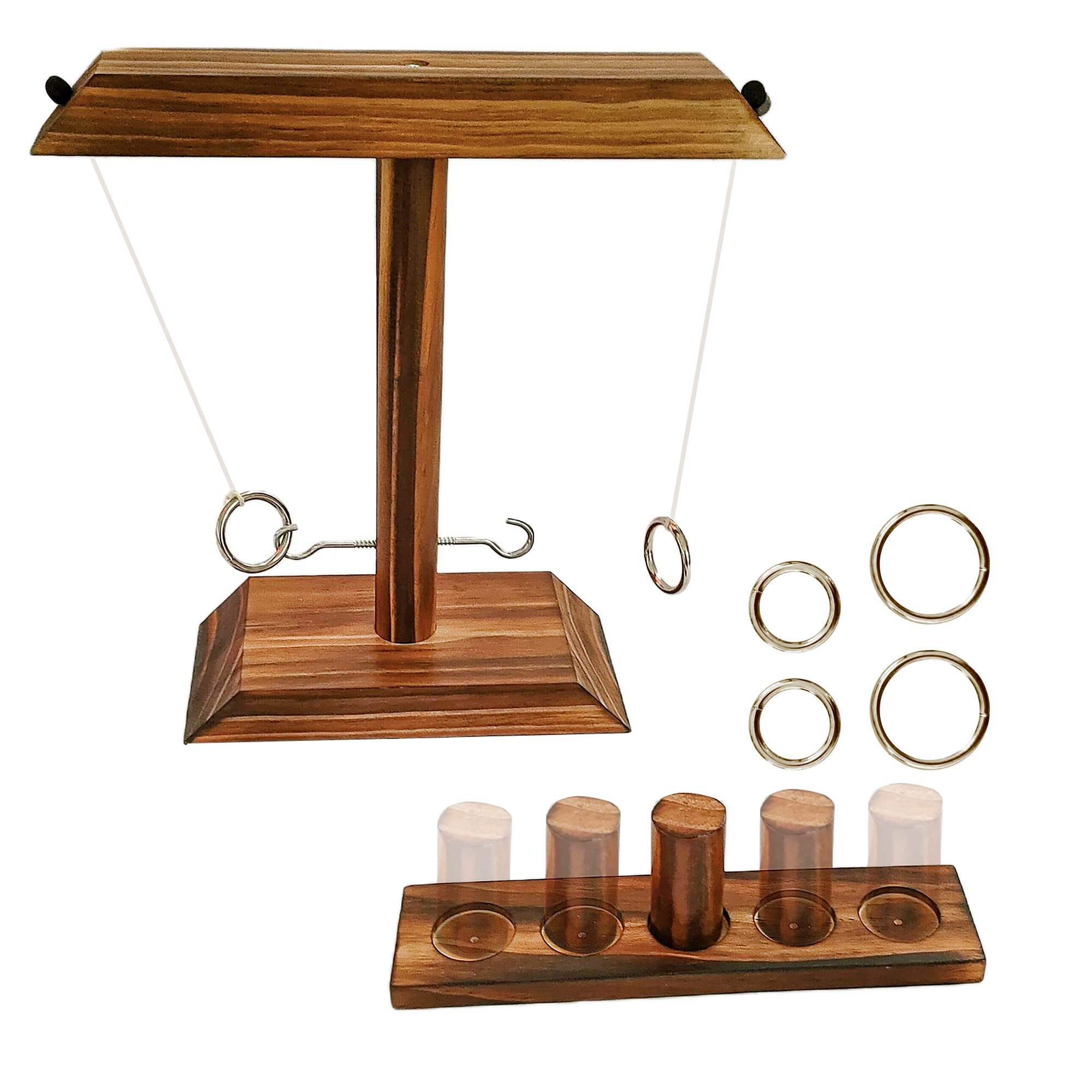 Mua Ring Toss Game for Adults - Fun Wooden Interactive Hook Ring Game ...