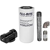 Fill-Rite 1210KTF7019 3/4" 18 GPM (68 LPM) 10 Micron Hydrosorb Fuel Filter with Filter Head Kit