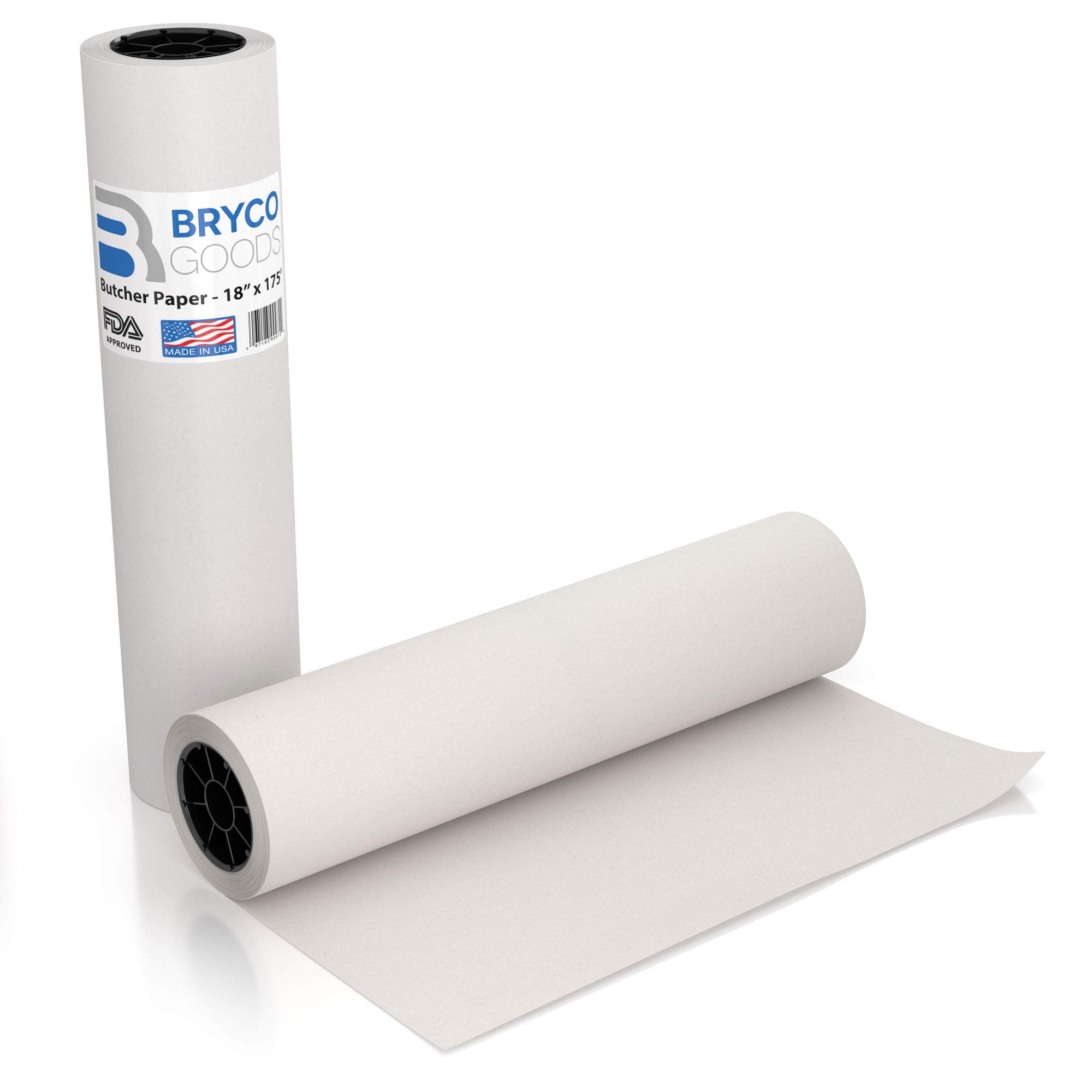 White Kraft Butcher Paper Roll 18 inch x 175 Feet (2100 inch) Food