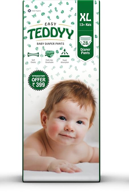 Teddyy Baby Easy Extra Large Diaper Pants (Pack of 28)