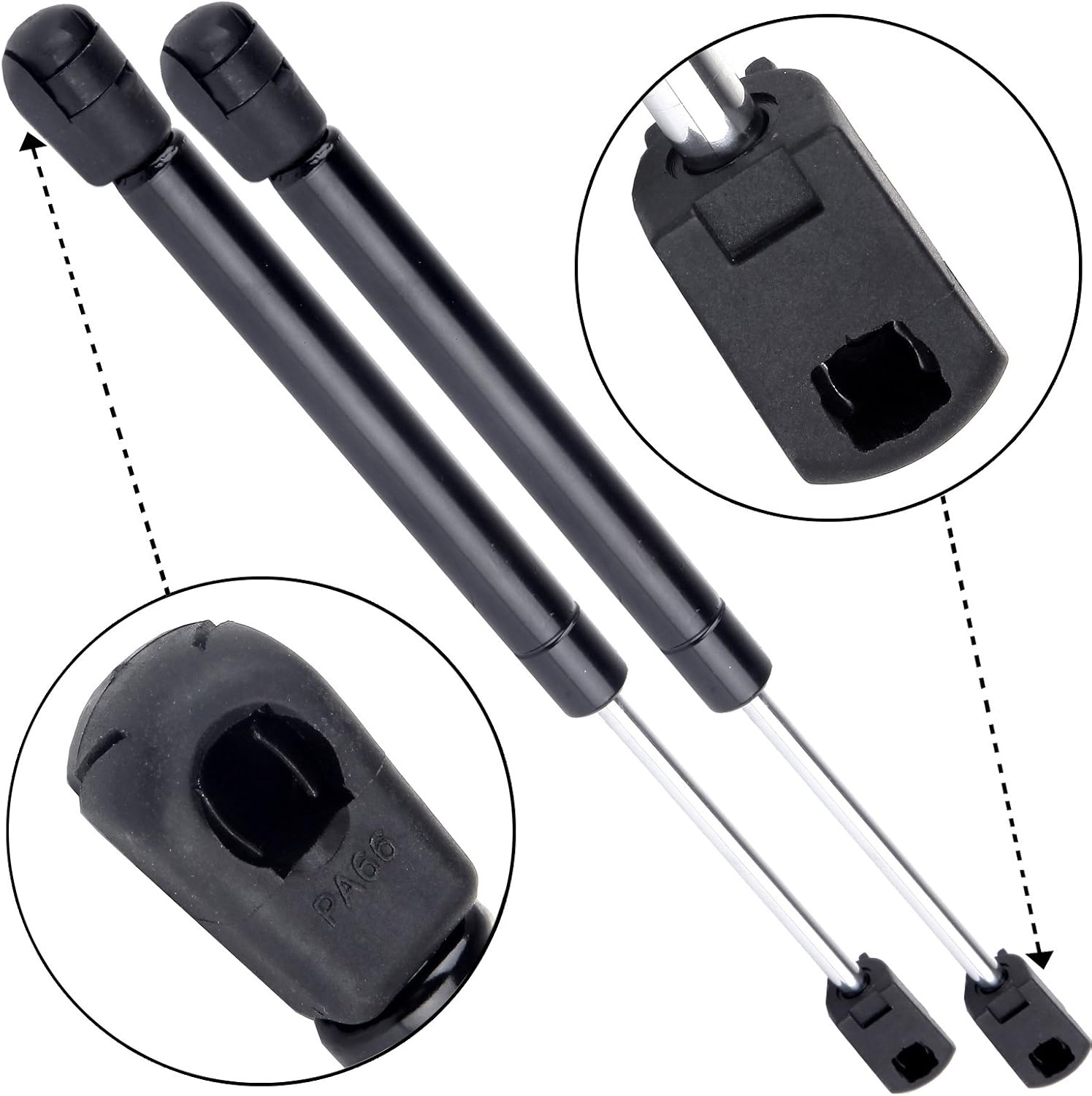 cciyu 2 Tonneau (Convertible Cover) Lift Supports Shocks