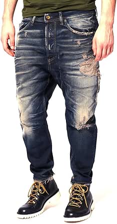 Diesel Jeans Narrot 74M Relaxed Carrot Fit Tapered Leg 0074M: Amazon.es:  Ropa