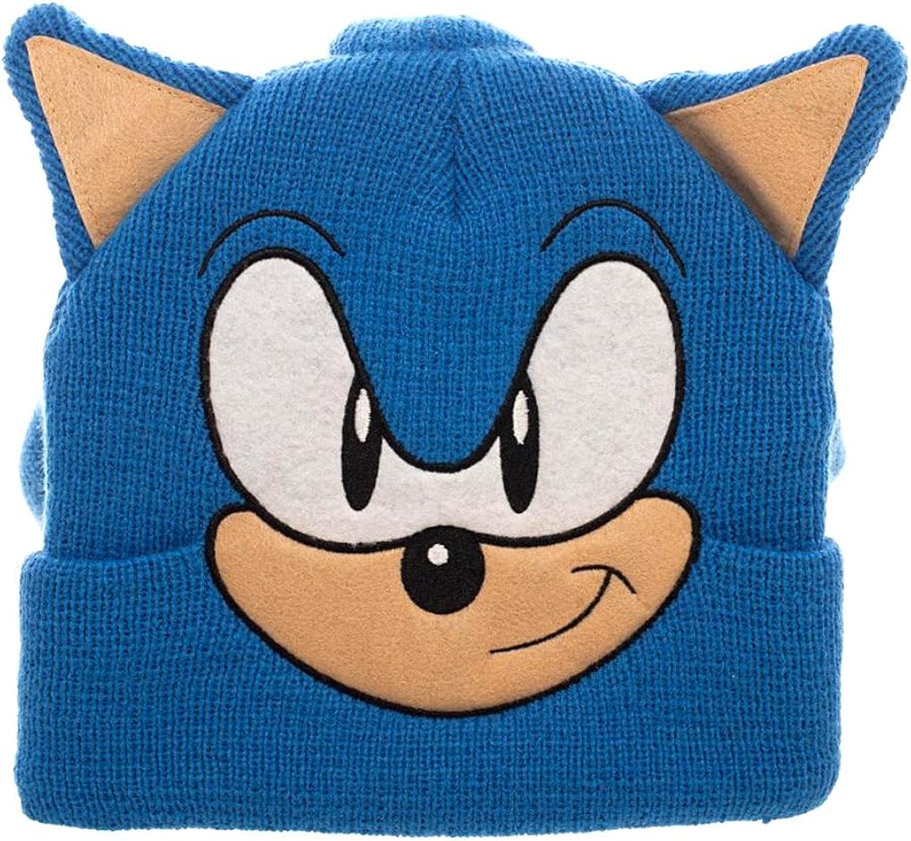 Sonic The Hedgehog 3D Collectors Edition Costume Beanie , Blue , One Size: Clothing
