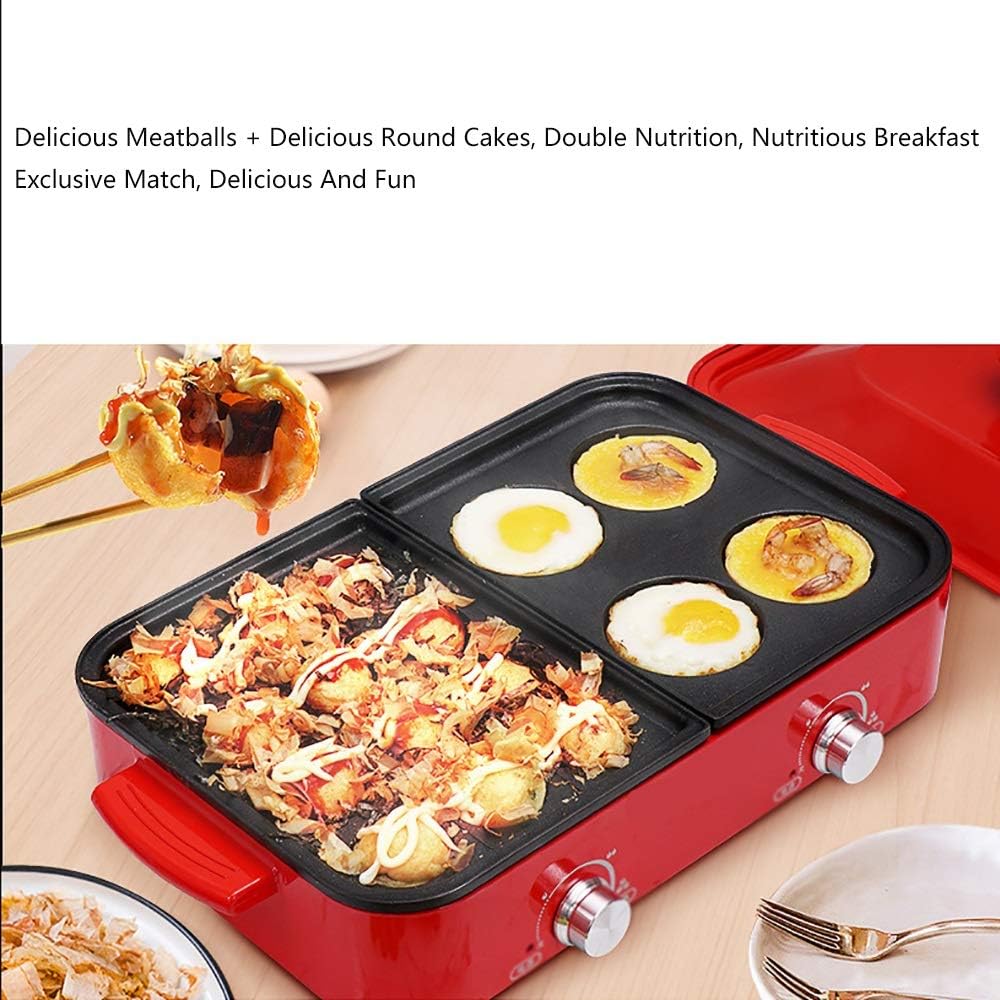 review Nologo DUX-ZW Multi-Function Electric Baking Tray,Dual-Dish Dual-Control,1300W High Power,Larger Heating Area,Strong Practicality,Suitable for Home Kitchen and Outdoor Barbecue,Automatic Adjustment