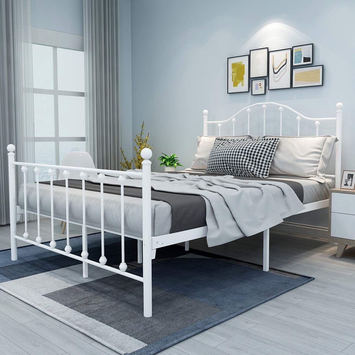 Best Queen Headboard White Metal