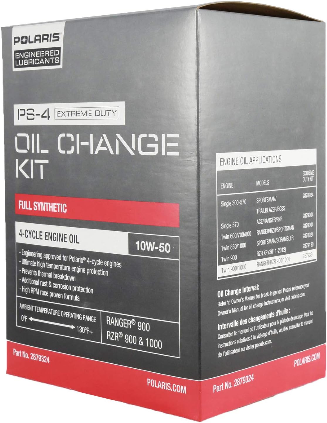 Polaris Extreme Duty Oil Kit 2879324