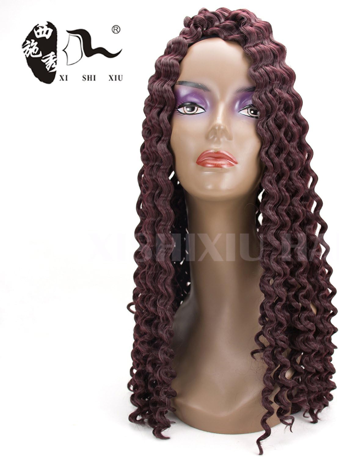 Freetress Water Wave Hair18-20inch Syntheitc Hair Crochet Braids Deep Twist Braiding Hair Free Tress Weave Twist Deep Curly Wave (33#)