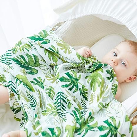 leaf swaddle blanket