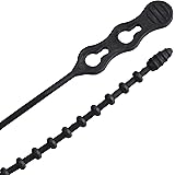 Gardner Bender 46-12BEADBK Beaded Cable Tie Wrap, 12 inch, 70 lb, Reusable, Adjustable Wire and Cord Management, 40 Pk, UV Resistant Black