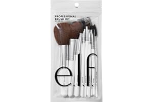e.l.f. Professional Set of 12 Makeup Brushes, Pro-Worthy Makeup Brushes For A Flawless Full-Face Application, Vegan & Cruelty-Free