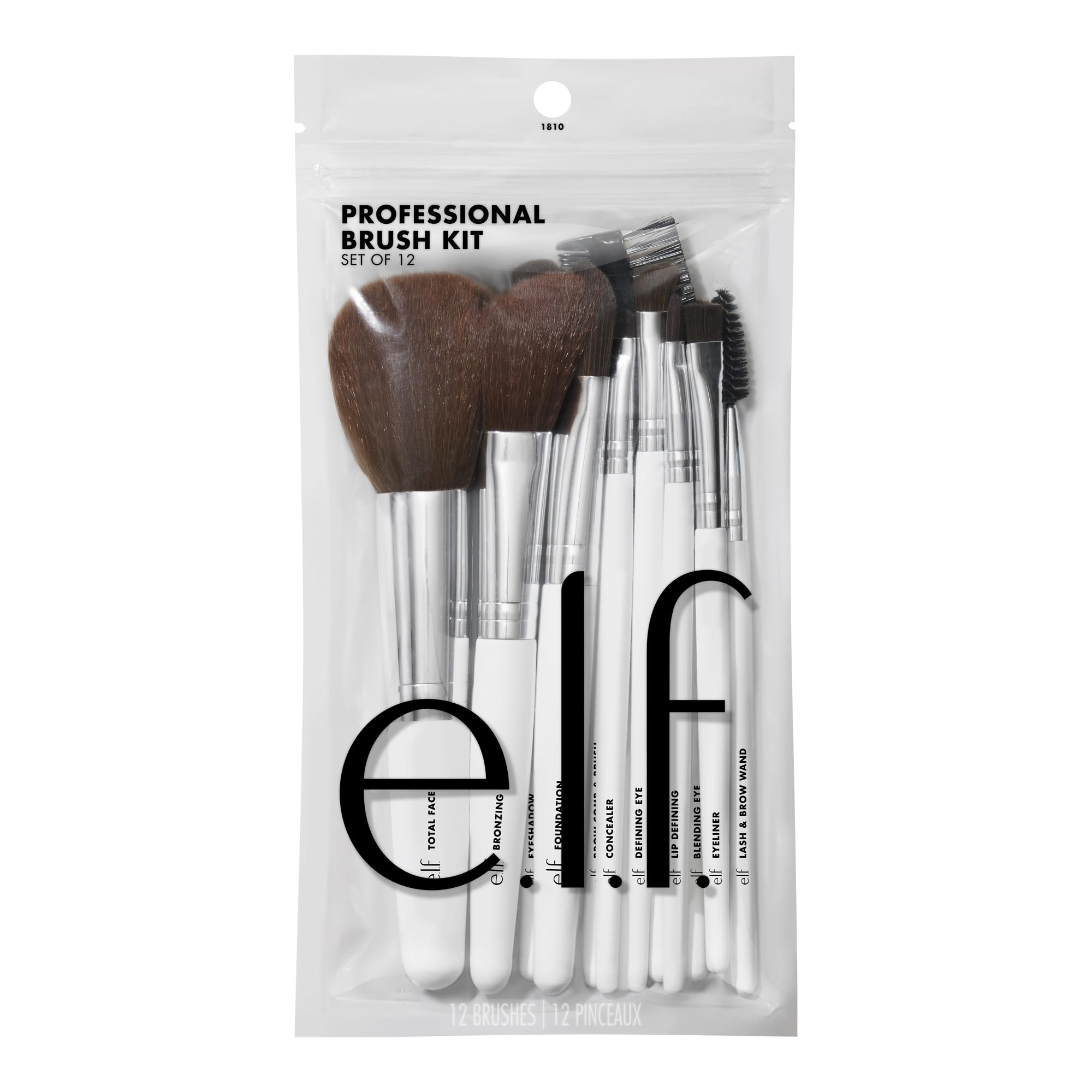 Photo 1 of e.l.f. Professional Set of 12 Makeup Brushes, Pro-Worthy Makeup Brushes For A Flawless Full-Face Application, Vegan & Cruelty-Free