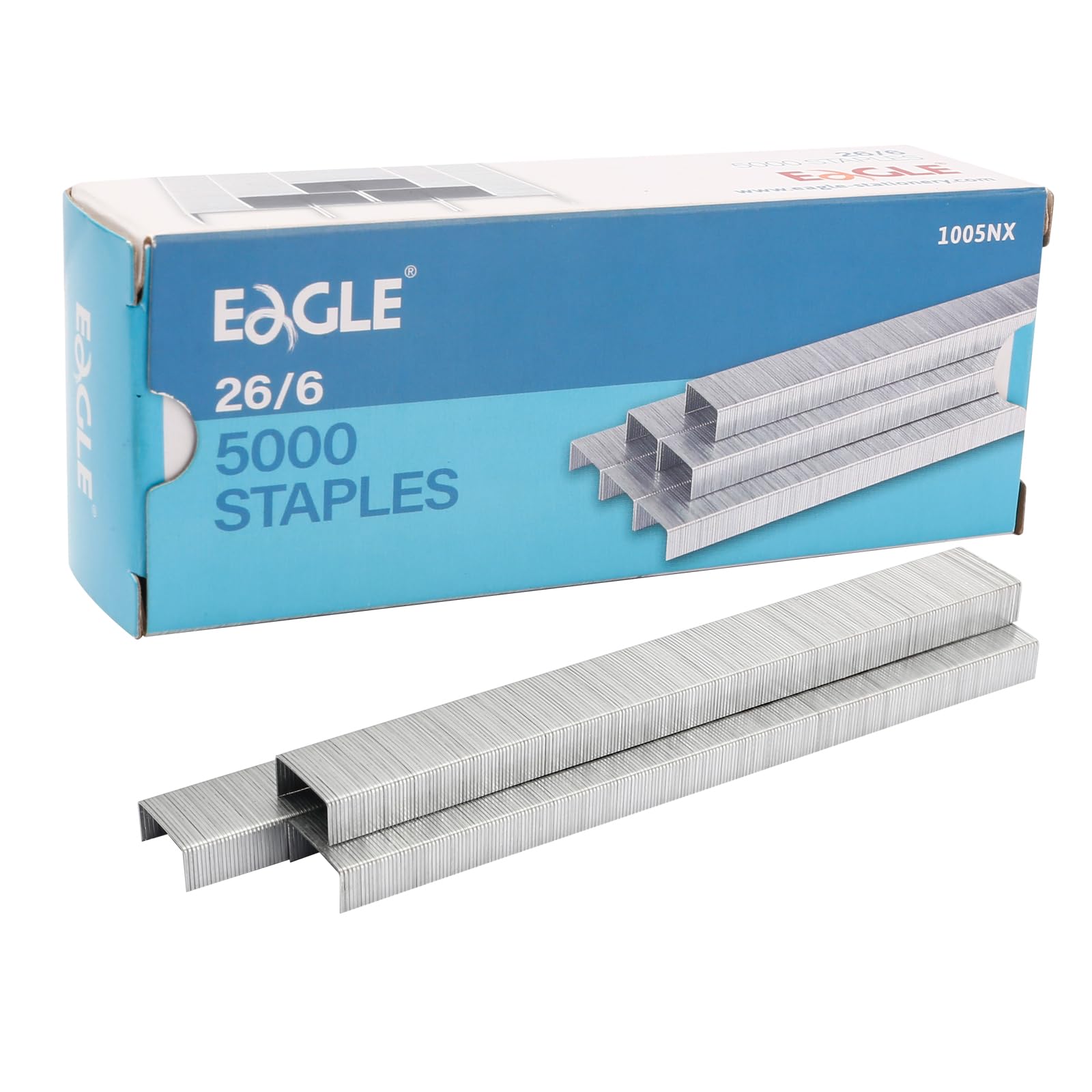 Eagle Staples, Standard 1/4" Leg Length, 5000/Box, 1-pack