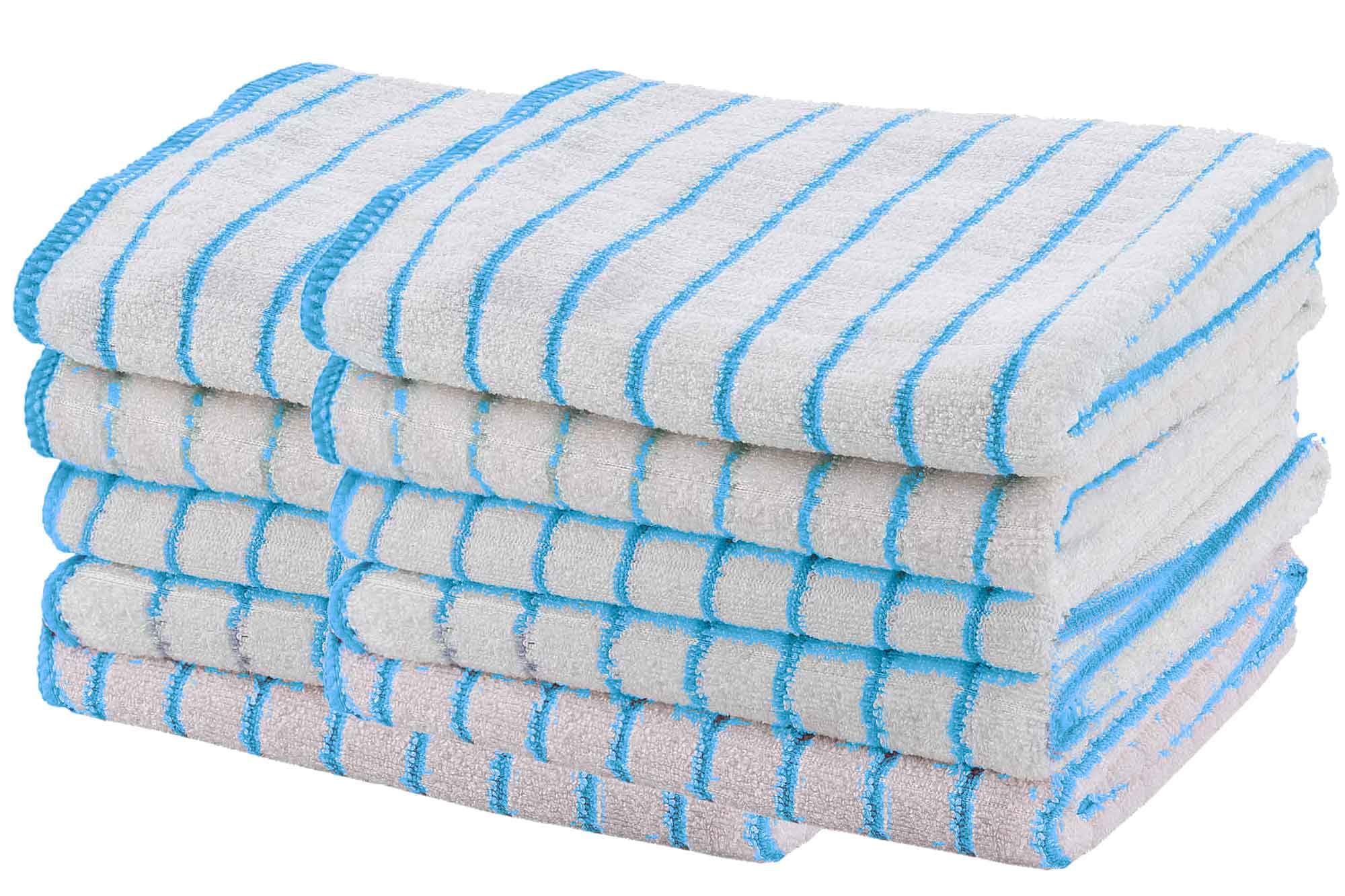 Muxel Bamboo Cloths - Extra Absorbent Cleaning Cloths - Soft Cloths for Polishing, Drying & Wiping - Sustainable All-Purpose Cloths (10)