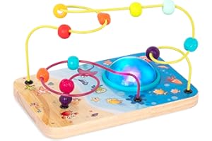 B. toys – A – Mazing Seas – Developmental Toy – Bead Maze – Musical Wire – Sounds & Lights Toy for Toddlers, Kids – 12+ Months