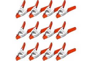 Lot of 12-6" inch Clamp Large Heavy Duty Spring Metal - 3 inch Jaw Opening