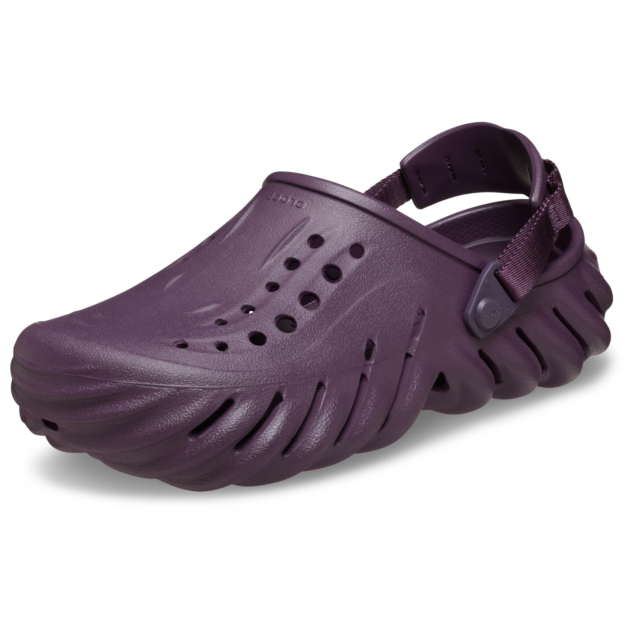Crocs Unisex-Adult Echo Clog, Plush Plum, 7 Women/5 Men Image