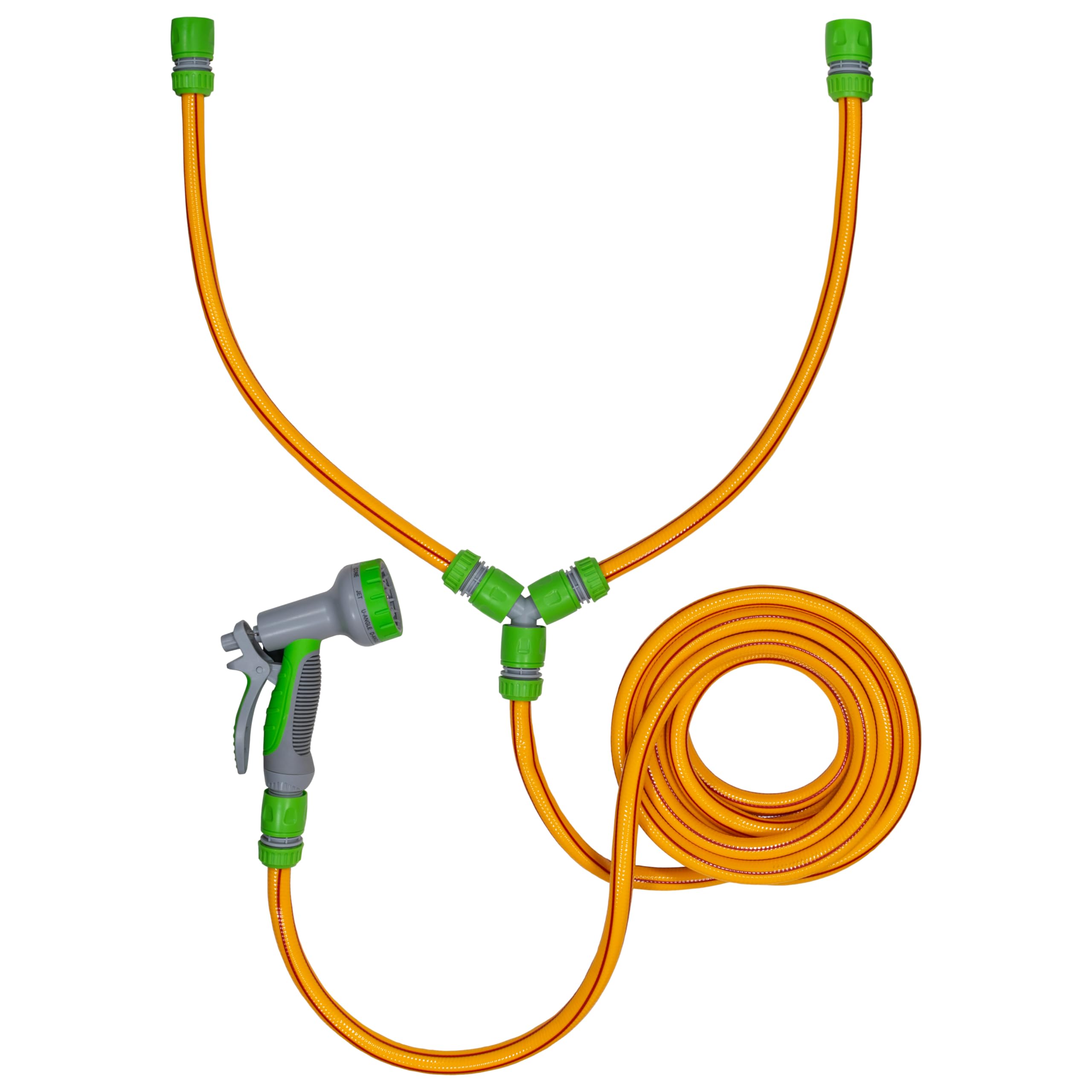 Cost Wise Hot/Cold water outdoor dirty Doggy Shower washing Kit (compatible with the Dog Bath) 5m kink resistant hose+multi-jet hose gun+universal hose connectors