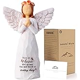 Kohehe Sympathy Gifts for Loss of Loved One, 5.12" Angel Sympathy Gift,Memorial Gift for Loss of Dad Mom Grandmother, Angel Figurine for Bereavement Remembrance Gifts (Sympathy-Figurine)