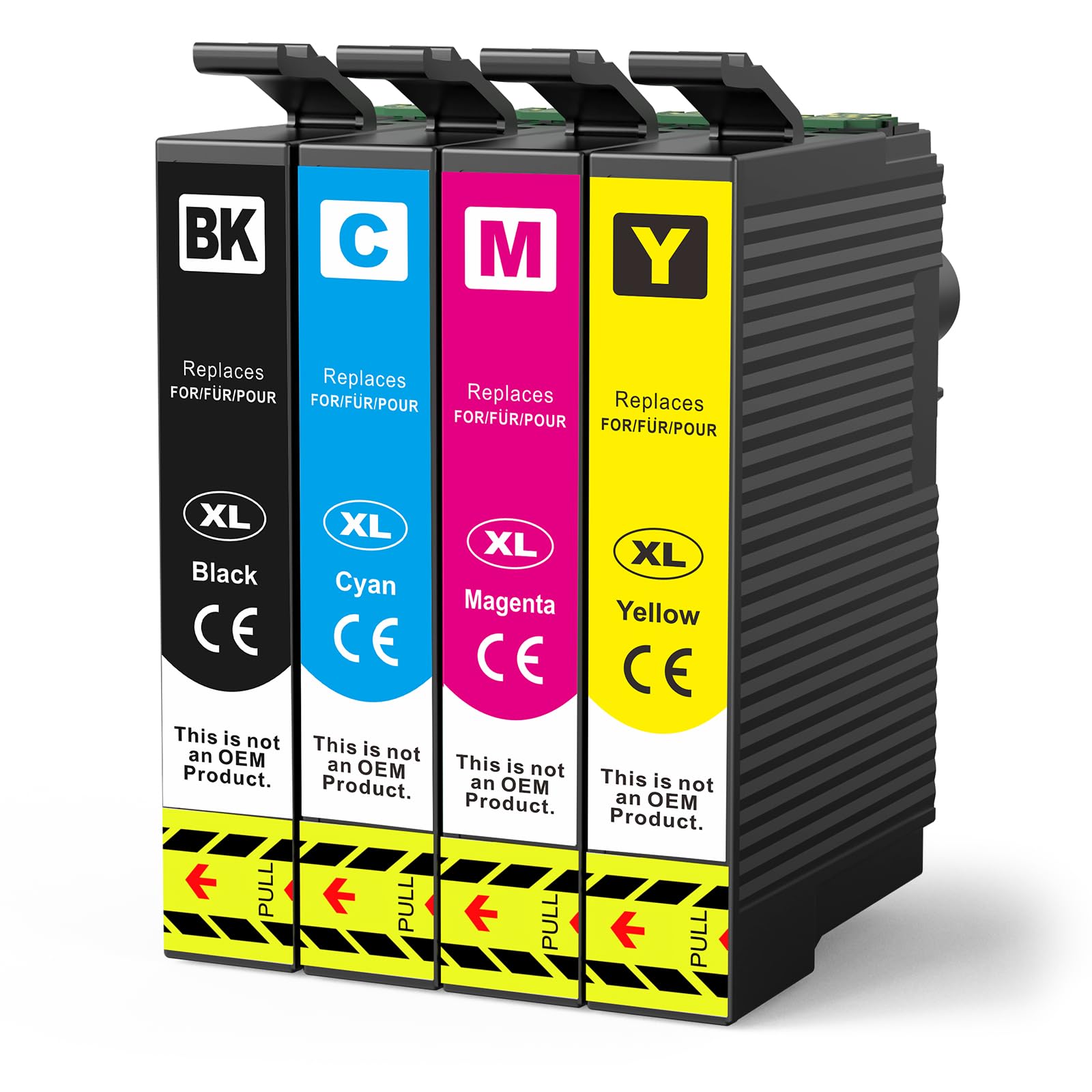INK4U Ink Cartridges Replacement for T604XL Ink Cartridge for Epson Expression Home XP-2200 XP-2205 XP-3200 XP-3205 XP-4200 XP-4205, Workforce WF-2910DWF WF-2930DWF WF-2935DWF WF-2950DWF (4-Pack)