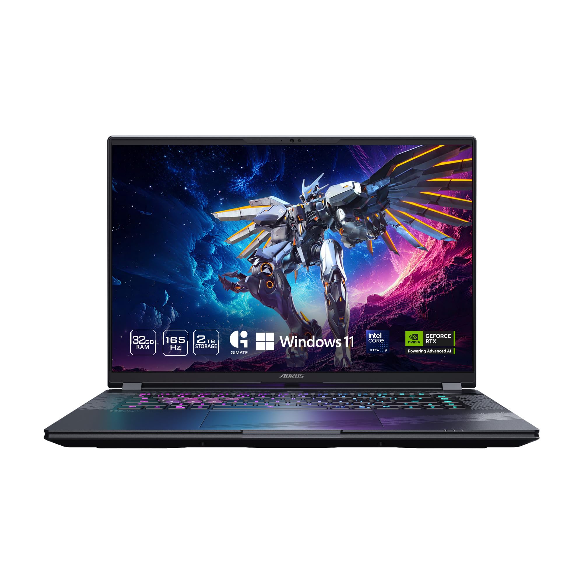 GIGABYTE - AORUS Elite 16 Gaming Laptop - 165Hz 2560x1600 WQXGA - NVIDIA GeForce RTX 5070 - Intel Core Ultra 9 275HX - 2TB SSD with 32GB DDR5 RAM - Windows 11 Home AD (AORUS Elite 16 BWHC3USC65SH)