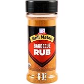 McCormick&reg; Grill Mates&reg; Barbecue Seasoning &amp; Rub, Smoky &amp; Savory, Mouthwatering Crust, Juicy Flavor, Chili Pepper, Garlic &amp; Mesquite Smoke, For Pork, Chicken, Beef &amp; Seafood, Kosher, 6 oz,