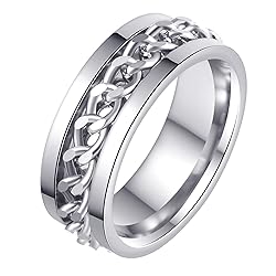 Udolfly Mens Fidget Rings Anxiety Rings for Men