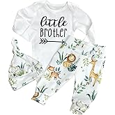 AGAPENG Baby Boy Clothes Newborn Boy Outfits Infant Letter Print Romper Long Pants Hat 3PCS Baby Boy's Clothing