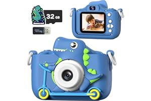 Teslahero Kids Camera Toys,Children Digital Video Camera Gift for Girls Boys 3-12 Age Kids,Chritmas Birthday Festival Present for 3 4 5 6 7 8 9 10 11 12 Year Old Toddler Child (Blue)