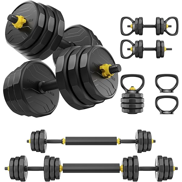 Mancuernas Ajustables Con Barra Set De Mancuernas Ajustables En