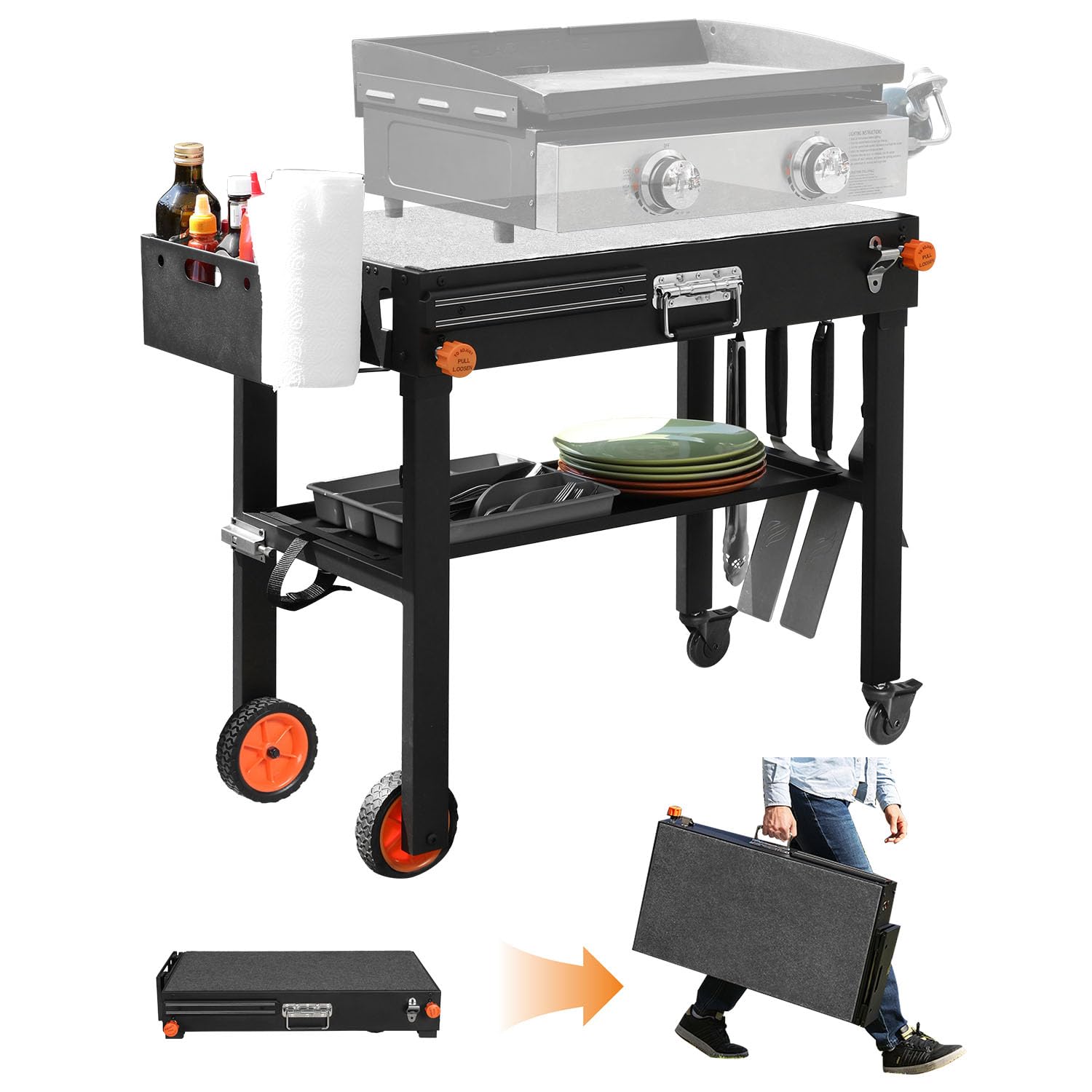 Blackstone Griddle Stand Portable Folding Grill Table Stand For