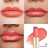 Oulac Living Coral Lipstick Moisture Shine Hydrating Lip Color Vegan view 3