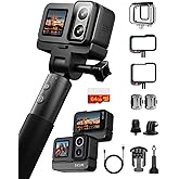 SJCAM SJ20 Ultra Night Vision & True 4K Underwater Action Camera,8H Power,4K Dual Lens,154° Wide-Angle FOV,Low-Light Motion,Super Stabilization,8X Zoom,30M for Snorkling,Surfing,Diving