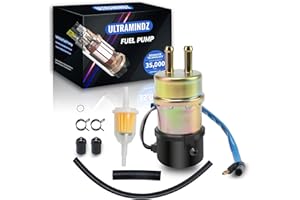 ULTRAMINDZ Electric Fuel Pump for Kawasaki Mule 3000 3010 2001-2008 3020 2001-2003 2520 2500 2510 1992-2000 1000 1994-1997 49040-1055 KAF620 Engine