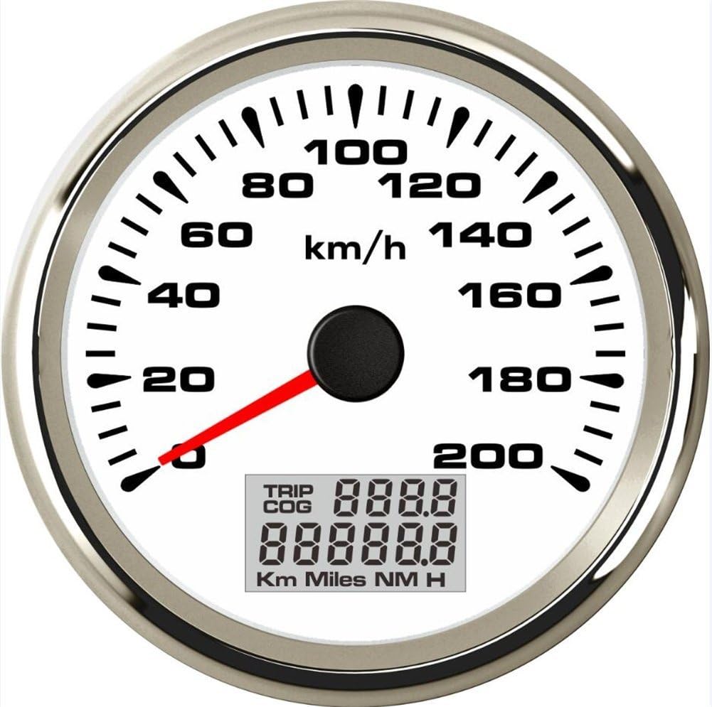 Latnex® - Contachilometri GPS impermeabile con display digitale verde retroilluminato