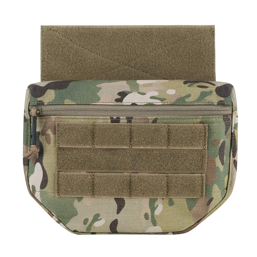 KRYDEX Tactical Admin Pouch Dump Drop Utility Bag With Hook and Loop for AVS JPC CPC AVS Tactical Vest