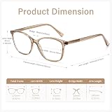Madison Avenue Blue Light Blocking Glasses Coffee Brown 52x41mm 140mm view 5