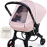 Summer Baby Car Seat Cover Compatible with Doona Car Seat and Stroller,Breathable Sunproof Car Seat Canopy for Girls,Suitable for Spring/Summer/Autumn Use (Pink)