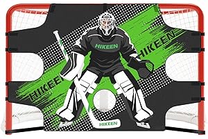 Hikeen Premium Hockey Goalie Shooting Target Tear - Proof Hockey Goal Practice Target with 7 Target Holes - Street Hockey & Ice Hockey Net Goalie Target for Practicing Shooting Accuracy