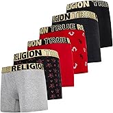 True Religion Mens Boxer Briefs Cotton Stretch Underwear for Men Pack of 6