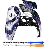 eXtremeRate Nine-tailed Fox Touchpad Front Top Shell Compatible with ps5 Controller BDM-010 020 030 040 050, DIY Replacement Shell Custom Touch Pad Cover Compatible with ps5 Controller