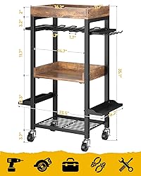POKIPO Power Tool Cart, Heavy Duty Garage Shelving