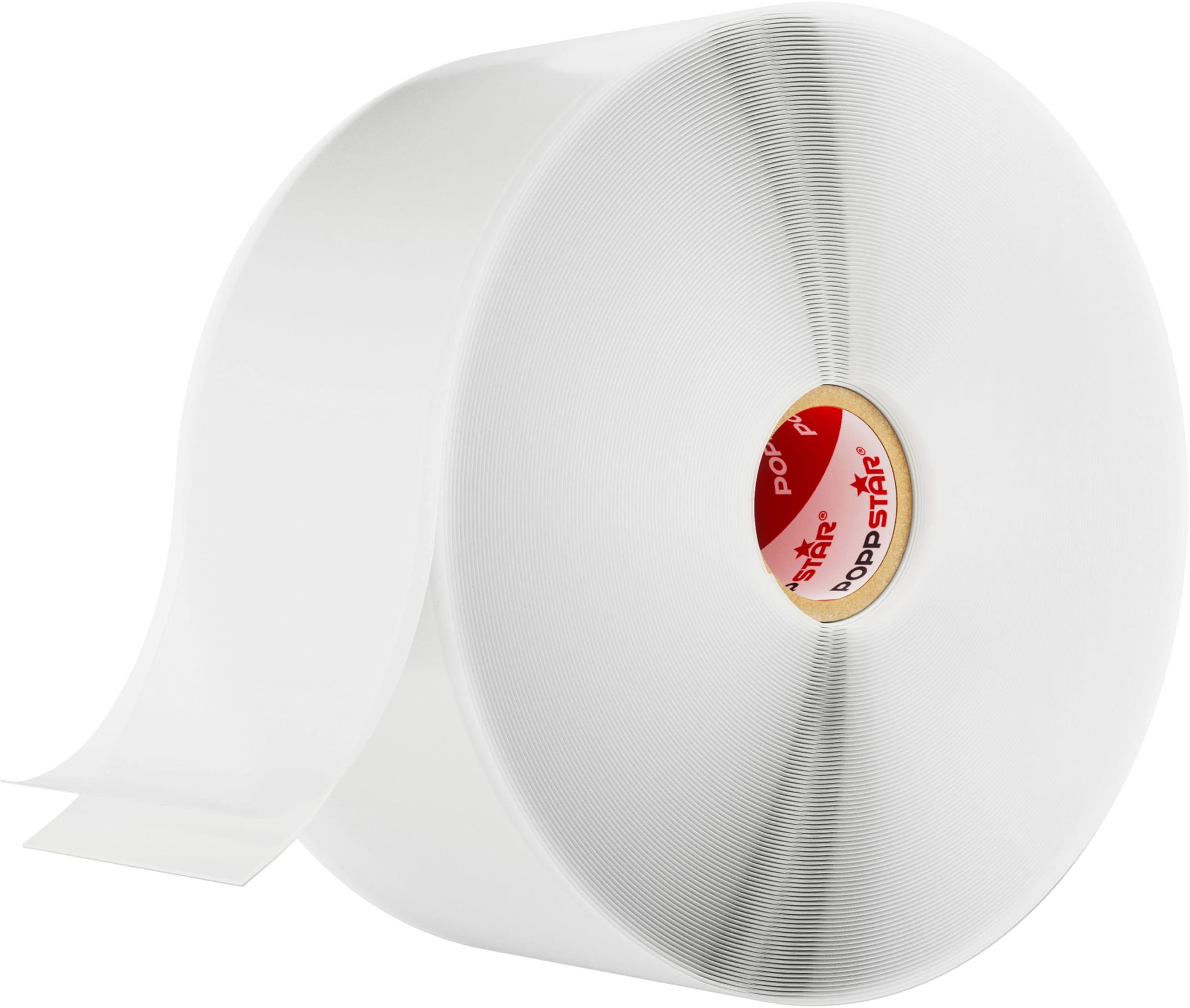 POPPSTAR Self-Fusing Silicone Band, Silicone Tape, 11m x 50mm, Sealing & Insulating Strip (water-tight, air-tight), white, 1 Roll
