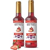 Matteo's Sugar-Free Fruit Syrup, Sweeteners for all types of Beverages- for Pastry, Dessert, Kitchen, Restaurant and Bars, Au
