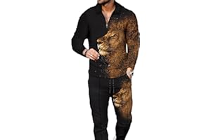 Kubsid Mens Tracksuit Set 2 Piece Long Sleeve Polo Shirt and Pants Jogging Sweatsuits Sets Casual Fashion Vacation Outfits